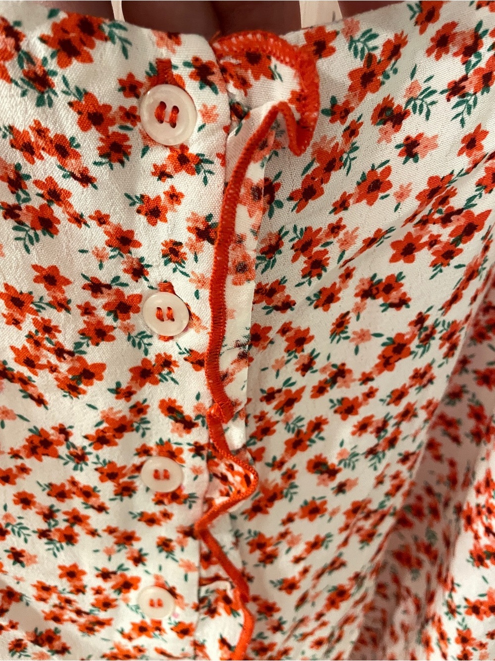 Topshop Red Floral Ruffle Tank - Picture 4 of 8